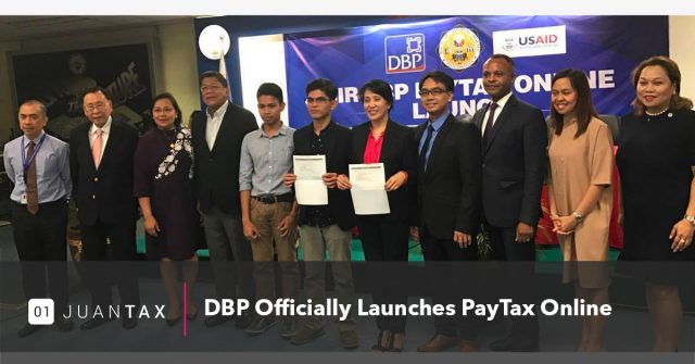 DBP Officially Launches PayTax Online DBP Officially Launches PayTax Online-JuanTax
