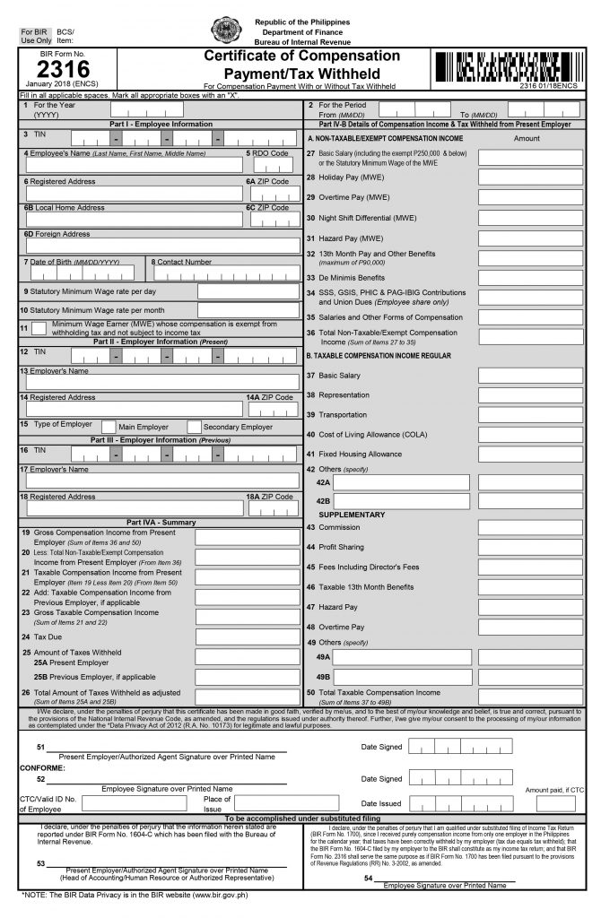 2316 Form Printable