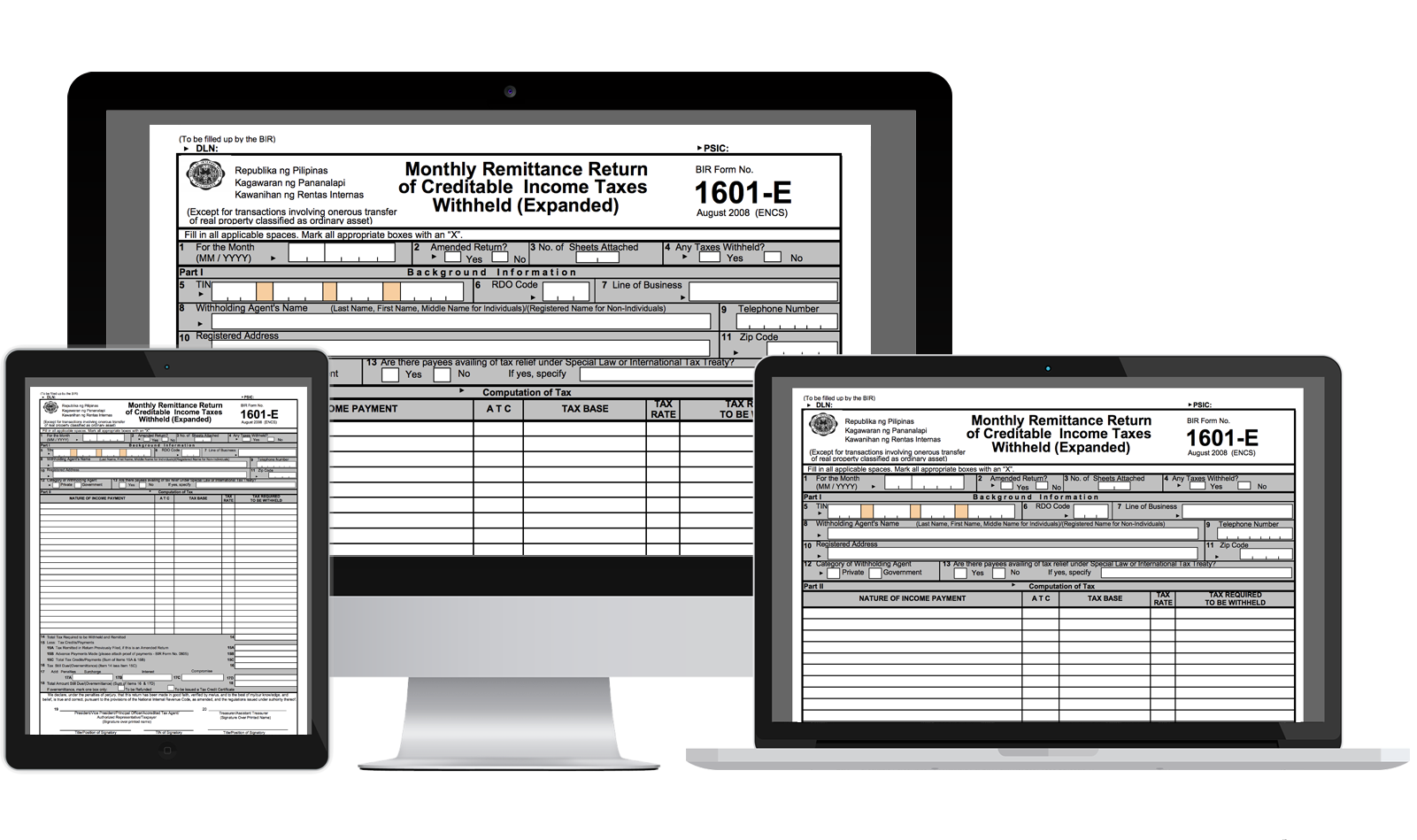 BIR Form No. 1601-E