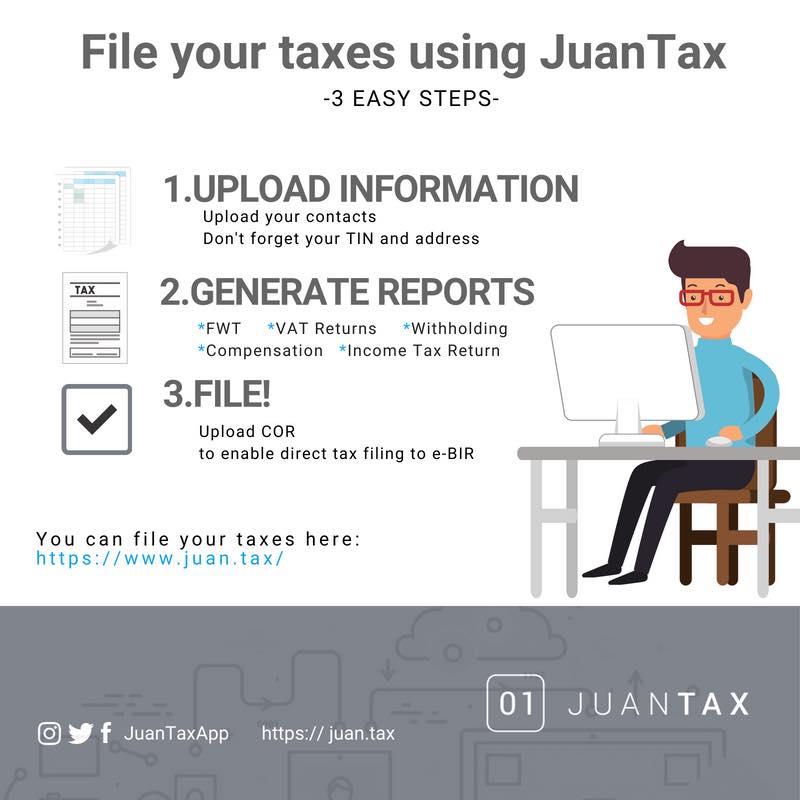 File your taxes using JuanTax -3 EASY STEPS 