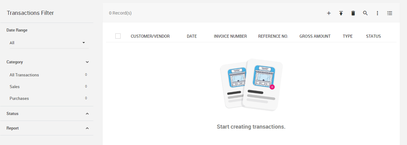 JuanTax Dashboard (Transactions Filter) 