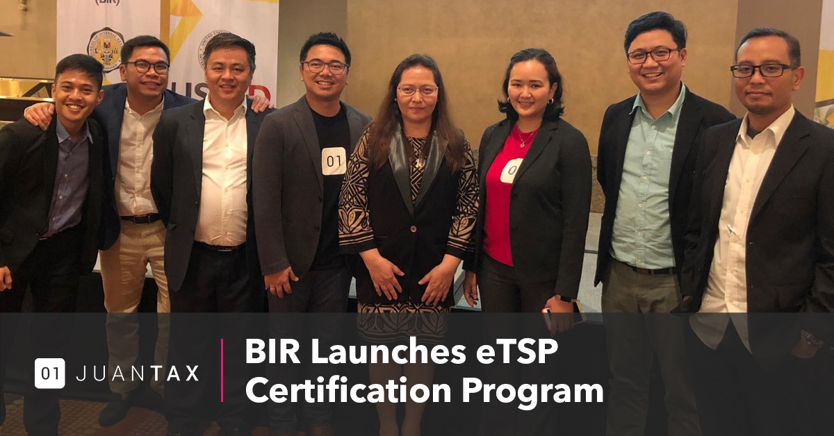 BIR Launches eTSP Certification Program 