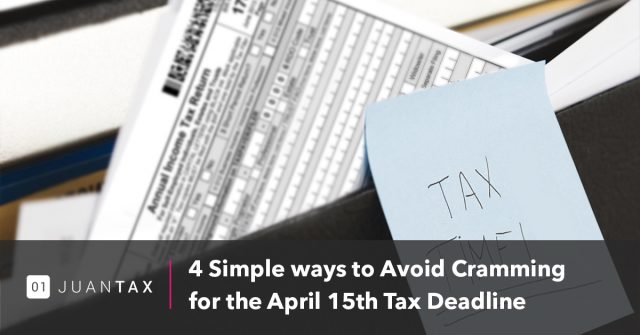 4 simple ways to avoid cramming 4 simple ways to avoid cramming-JuanTax