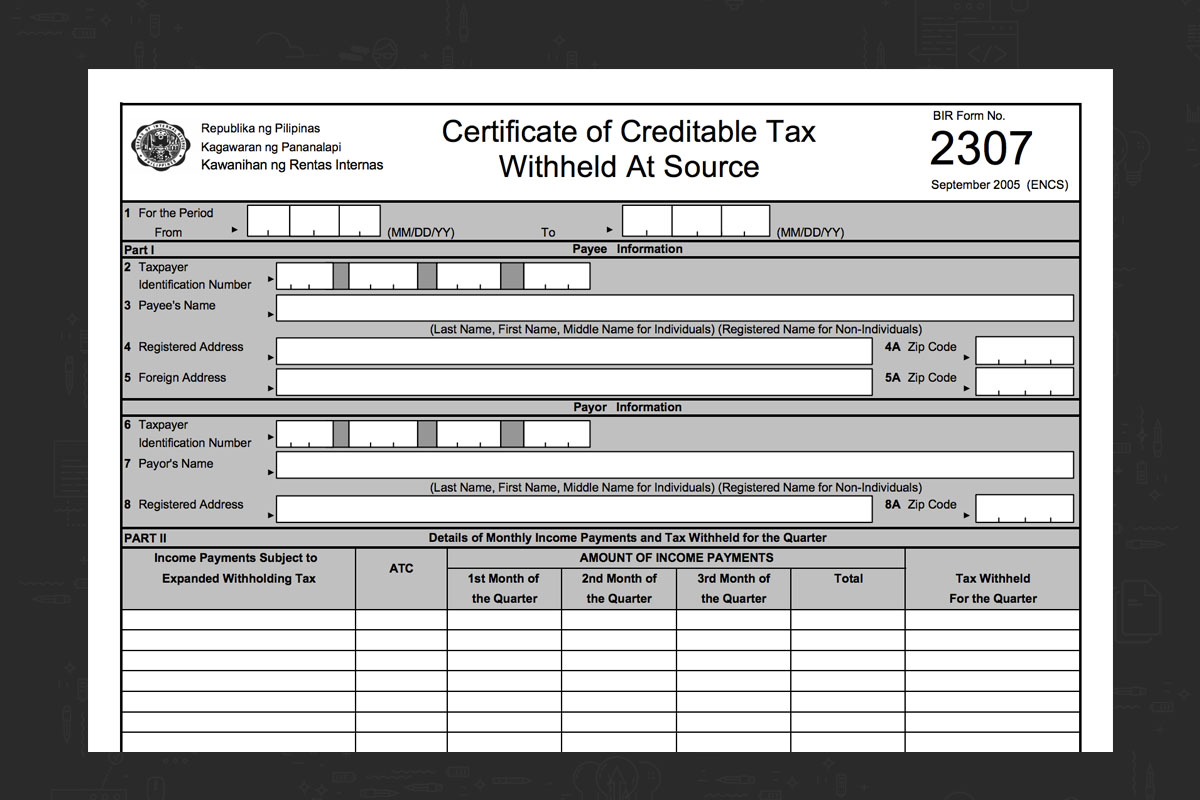 Withholding tax certificate, Withholding Certificates