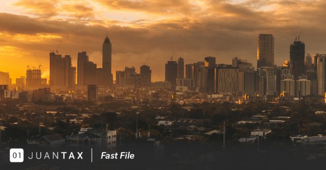 Your Taxes Now, Our Country’s Future (1) JuanTax Fast File banner with buildings
