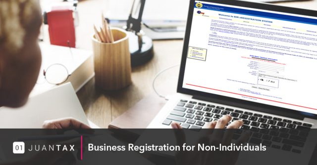 JuanTax- Business Registration for Non-Individuals banner