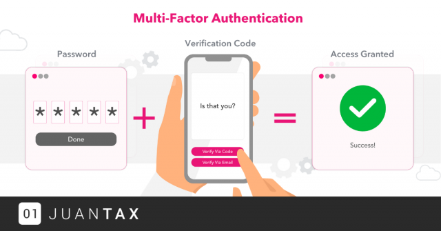 JT-April20-MFA-Blog Multi-factor Authentication -JuanTax Banner