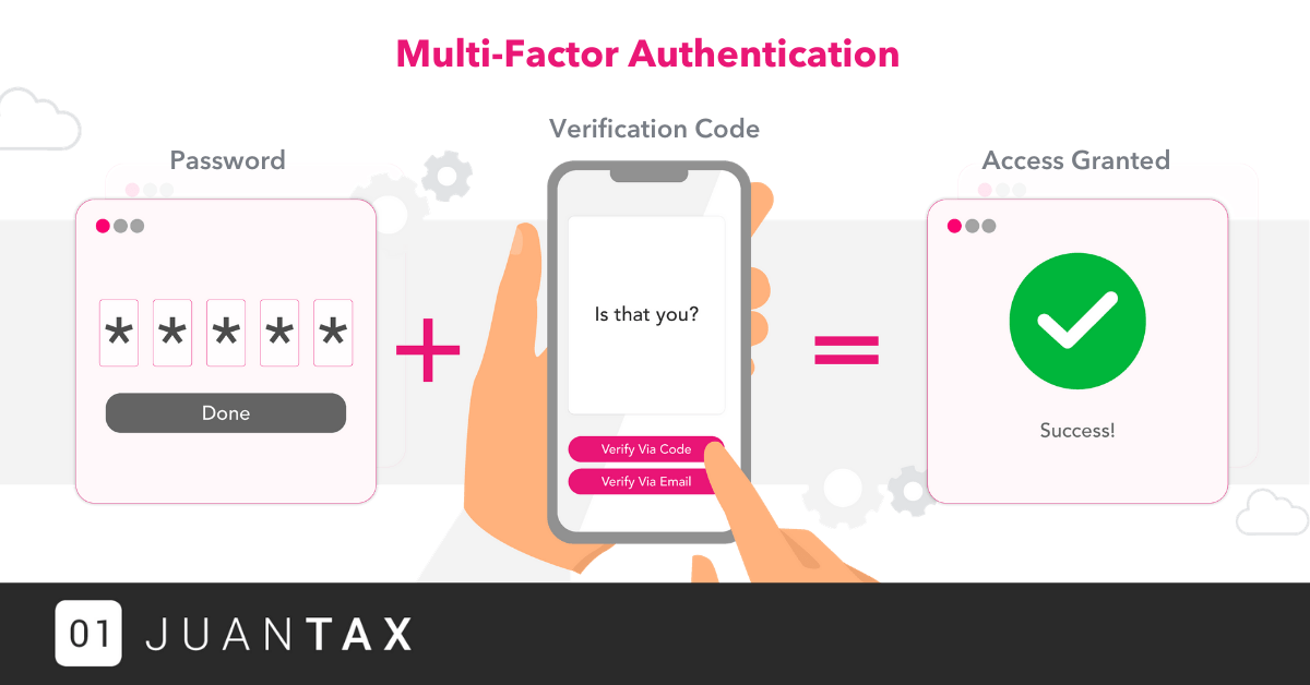 Multi-factor Authentication -JuanTax Banner