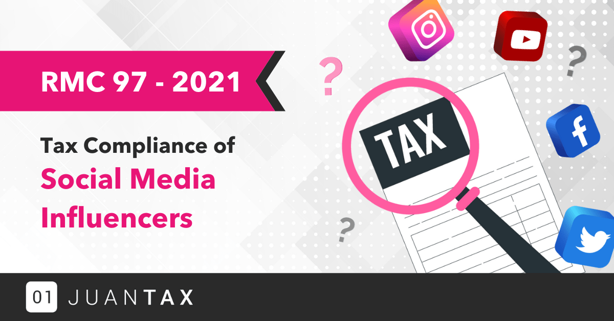 RMC 97-2021 Tax Compliance of Social Media Influencers