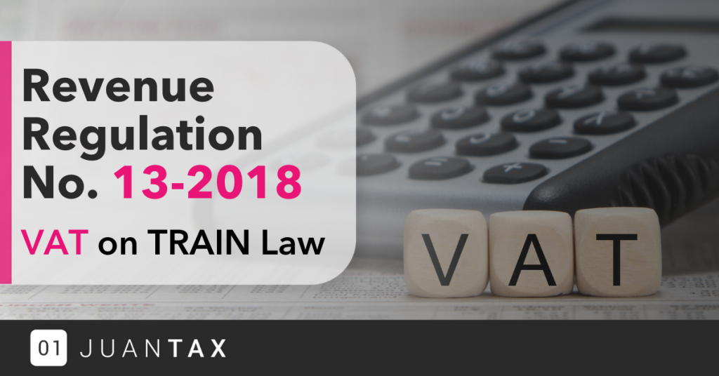 RR No. 132018 VAT on TRAIN Law
