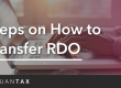Steps on How to Transfer RDO - JuanTax